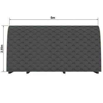 Preview: Fasssauna / Gartensauna / Banja / Viking 5,0 m mit Balkon und Vorraum